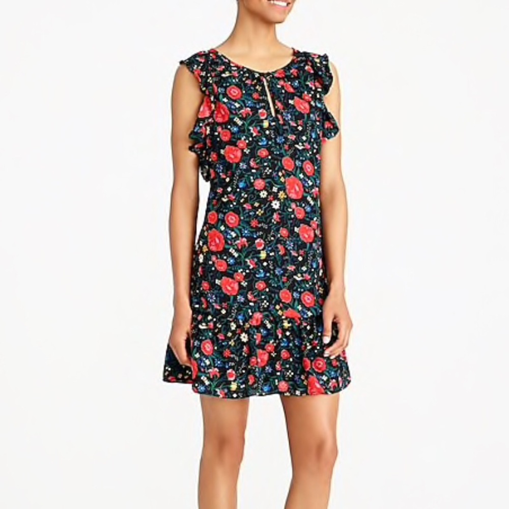 J. Crew Factory Flutter Sleeve Floral jcrew Dress